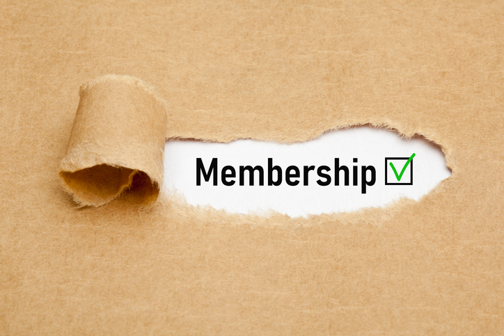 Membership Verification Check Mark Concept